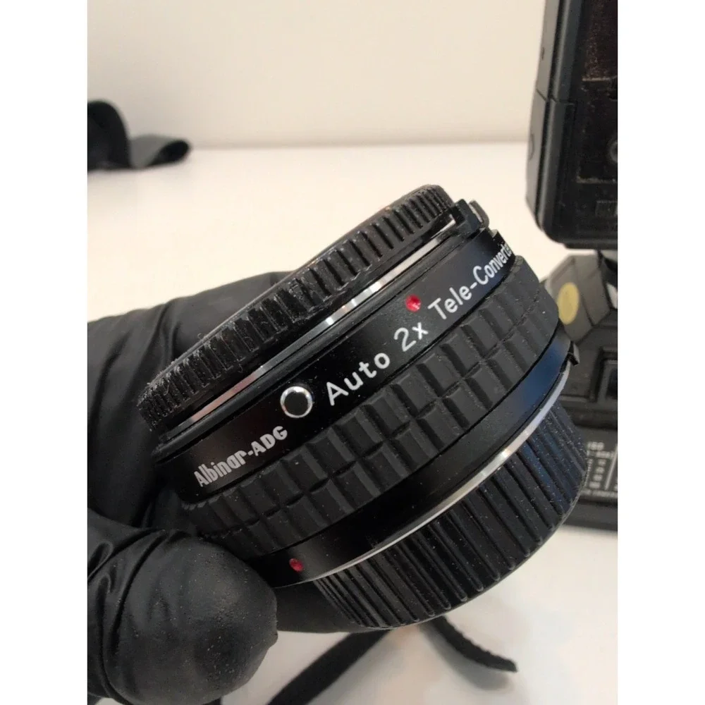 Minolta X-700 w/ MD 50mm f/1.7 Lens & Auto 280PX Flash + Albinar ADG Accessories